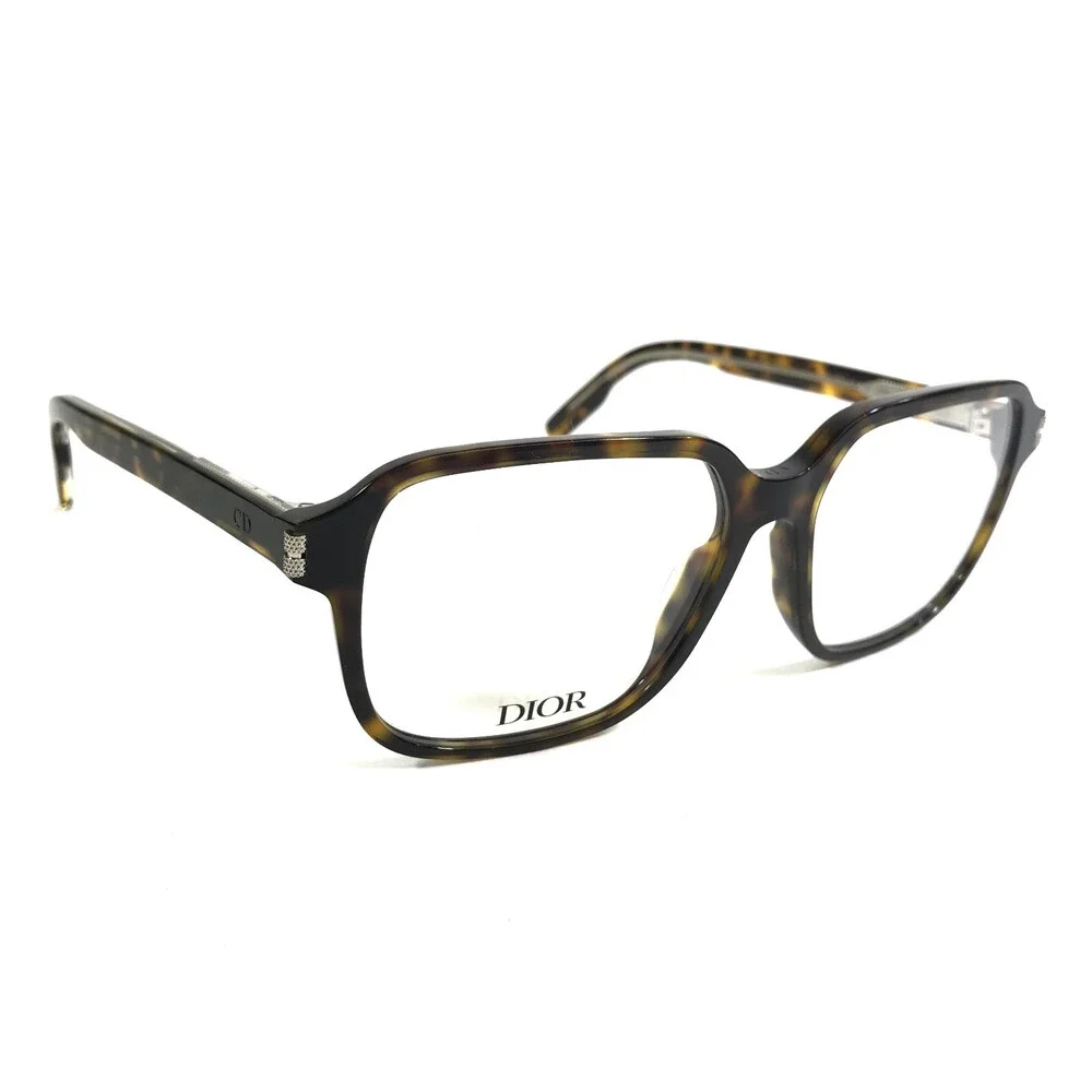 Dior Eyeglasses Frames NeoDiorO S2I 2000 Tortoise Square Full Rim 56-16-145
